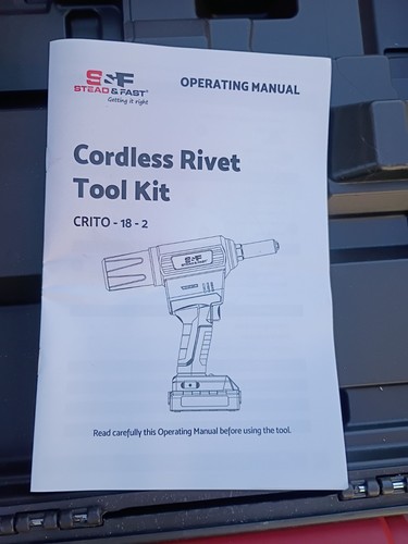 Kit de herramientas de remache inalámbrico S&F STEAD & FAST, 1/8" - 1/4", G314 - Imagen 6 de 9