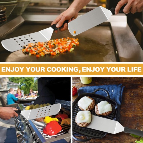 Griddle Accessories Kit of 5, Heavy Duty Metal Spatula, Professional Stainles... - Bild 5 von 7