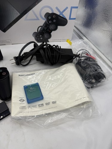 Sony PlayStation 2 Slim Schwarz Konsole Bundle SCPH-70012 mit Box & Handbuch Getestet - Bild 3 von 11