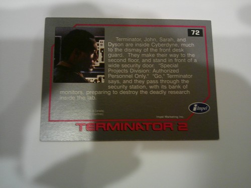 Tarjeta Impel Terminator 2 Judgment Day 1991 # 72 - Imagen 2 de 2
