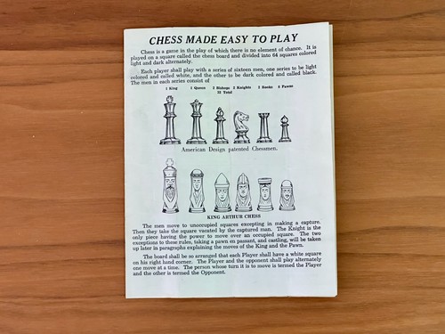 Vintage DRUEKE Schachspiel Nr. 20 Originalkarton moderne Schachfiguren + Anleitung - Bild 6 von 12