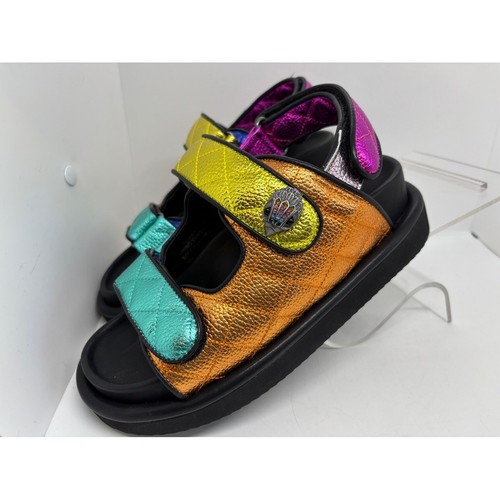 NWBKurt Geiger London Orson Sandal Multicolor Metallic Eagle Head Rhinestones 36 - Picture 5 of 11
