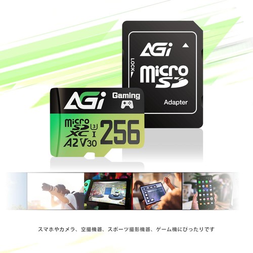 AGI 256GB TF138 Micro SD Card/CR138 Type C Card Reader, Nintendo Switch operatio - 第 4/7 張圖片