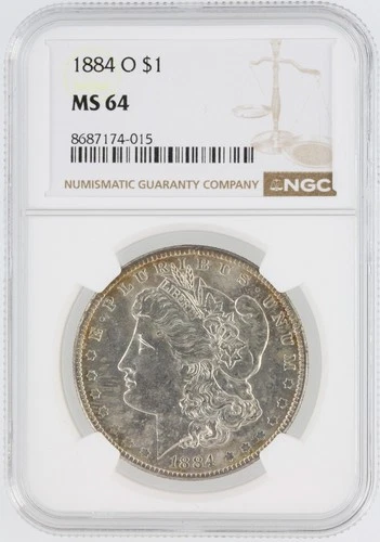 1884-O Morgan Silver Dollar NGC MS64 S$1 New Orleans Minted No Reserve