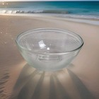 🏺 Vintage Libbey 3 Qt Mixing Bowl — Heavy Clear Glass, Ribbed Exterior