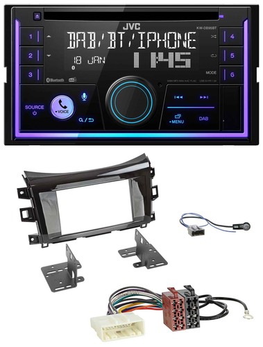 JVC MP3 USB 2DIN DAB Bluetooth CD Autoradio für Nissan Navarra D231 2016-2022 Ra - Bild 1 von 9