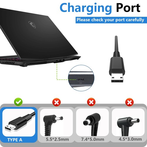 230W 240W AC Adapter for MSI GE76 GE66 GP66 GP76 Stealth 16 17 A1VFG A13VG A1... - Picture 2 of 7