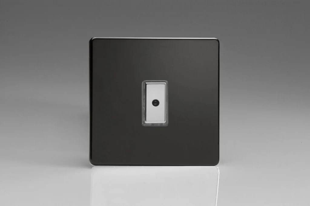 Dimmer Black V-Pro Multi-Point Screwless Premium 100w Max 1-Gang 1-Way Varilight