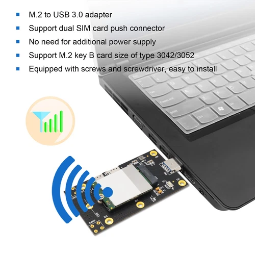 M.2 Auf USB 3.0 Adapter Push-Anschluss Für Dual SIM Karte Slot Computer 3G/ KUI