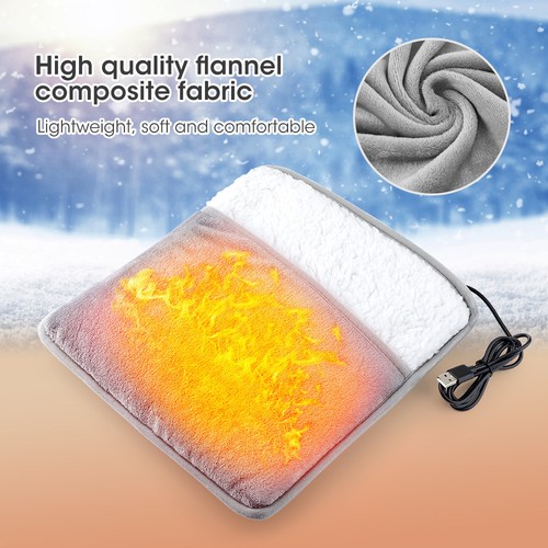 Alfombrilla Calefactora USB 29x29cm - Almohadilla Térmica Eléctrica para Pies Fríos - Imagen 6 de 10