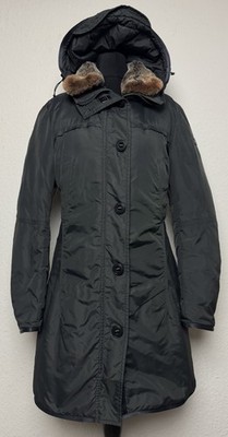 Peuterey Echt Daunen Steppjacke Gr it 46 / 40 Kapuze Jacke Parka Mantel 9184
