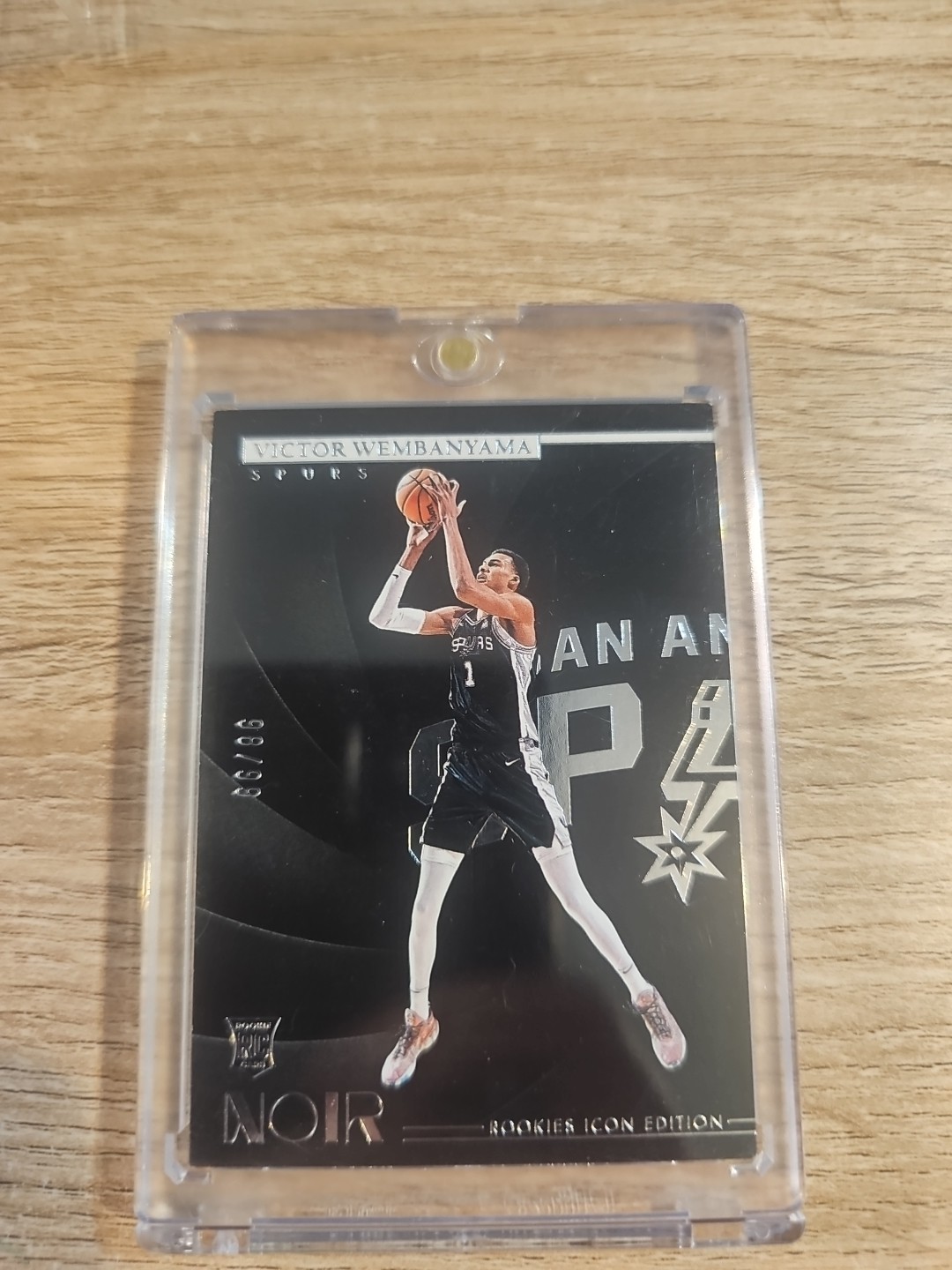 Victor Wembanyama 2023 Panini Noir Rookie Holo Icon Edition  98/99