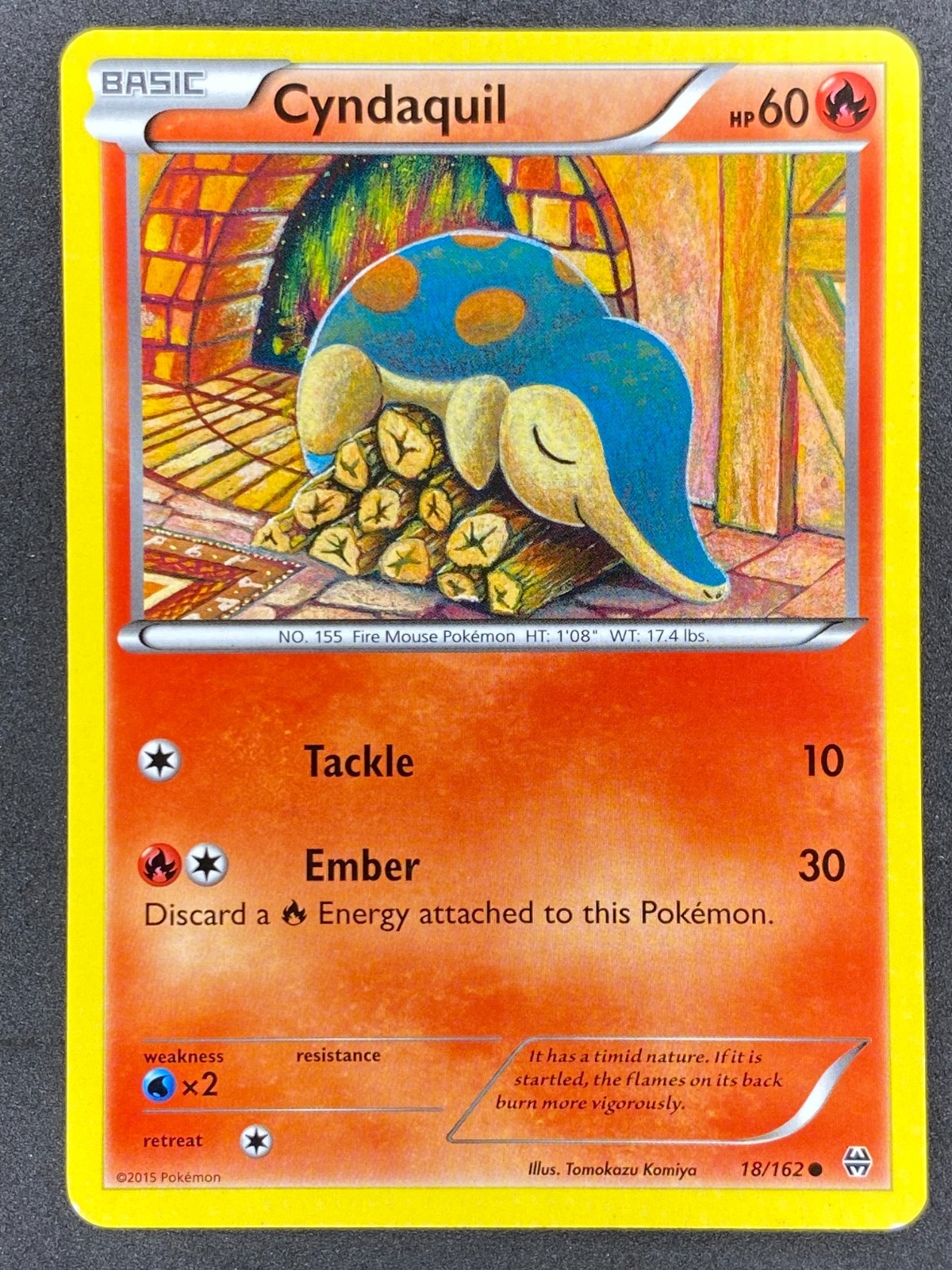 Pokémon Cyndaquil 18/162 BKT BREAKthrough LP/NM