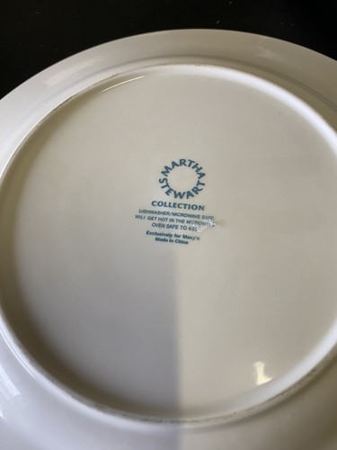 Martha Stewart Collection Classic White Dinner Plate-4 Total - Bild 3 von 4