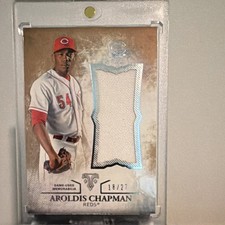 Topps 2015 Triple Threads Unity Relics Aroldis Chapman Sepia 18/27 #UJR-ACH Reds