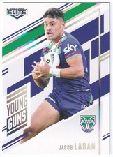 2025 NRL ELITE 'YOUNG GUNS WHITE' YG31 JACOB LABAN #020/221 - WARRIORS