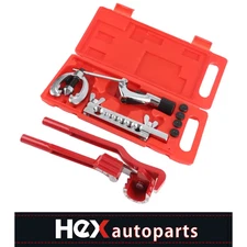 13Pcs Brake Air Line Double Flare Flaring Tool Kit Set & 3 in 1 Tube Pipe Bender