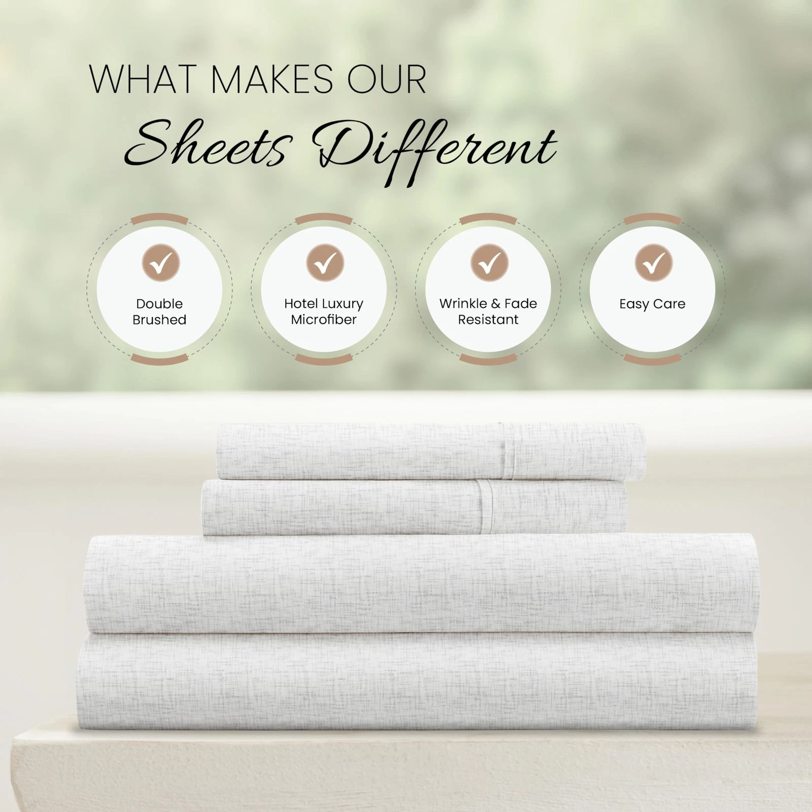Linen Market 4 Piece Full Bedding Sheet Set - Thumbnail 2