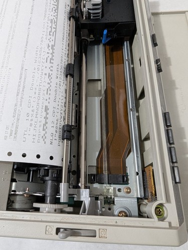 Impresora de impacto Okidata Microline 184 Turbo 9 pines matriz de puntos paralelos probada - Imagen 9 de 24