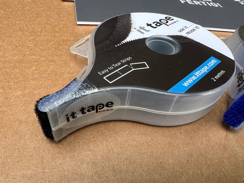 Klettband It-Tape 2 m Nylon  3 Stück  Schwarz Grün Blau / Klettbinder N1 / Reg9a - Bild 5 von 9