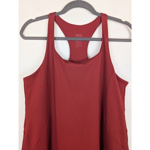 Abito Paloma Girlfriend Collective Racerback Ember Unitard Borgogna Taglia XXXL - Foto 2 di 10