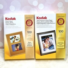 Kodak Photo Paper Set of 2, 4x6" - Gloss & Studio Gloss, 200 Sheets Total