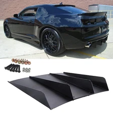 Rear Diffuser 4 Shark Fins Bumper Lip Splitter Lower Spoiler For Chevy Camaro