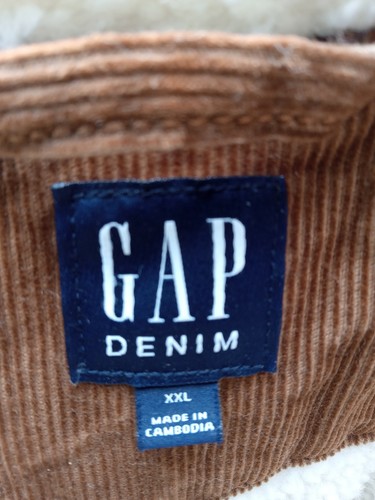 Vintage Gap Sherpa Lined Corduroy Jacket P2p 30" Length 31" - Picture 9 of 12