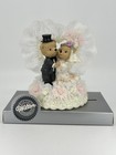 VTG New Wilton Mr & Mrs Cuddles Wedding Cake Ornaments Bear Bride & Groom Animal