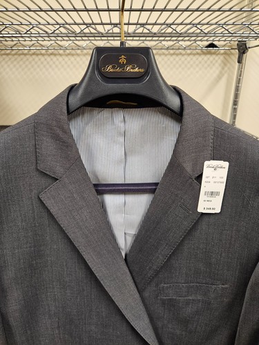 Brooks Brothers Gray Explorer Madison Wool Blend Blazer Suit Jacket 50R - Picture 6 of 9