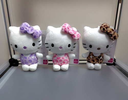 Hello Kitty 50th Anniversary Limited Mascot Charm Plush Toy Complete 3 Piece Set