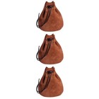  3 stücke Doppel Fleece Aufbewahrungstasche Kreative Schmuck Kordelzug Beutel