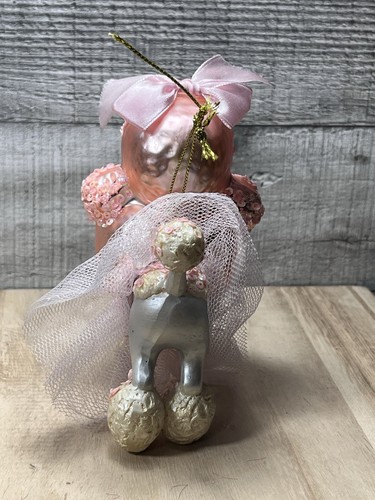 Katherines Collection Pudel Hund 5" mundgeblasenes Glas Weihnachtsschmuck rosa Tutu - Bild 3 von 6