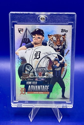 2025 Topps Jace Jung Home Field Advantage Case Hit Rookie Detroit Tigers HA-15 - Imagen 1 de 10