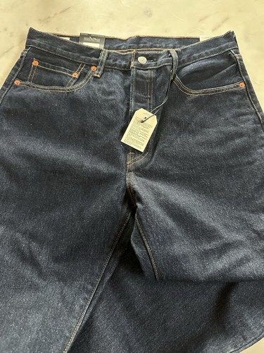 Levis 501 Original Fit Jeans Herren Größe 31 31x32 Dark Wash Neu mit Etikett - Bild 4 von 4