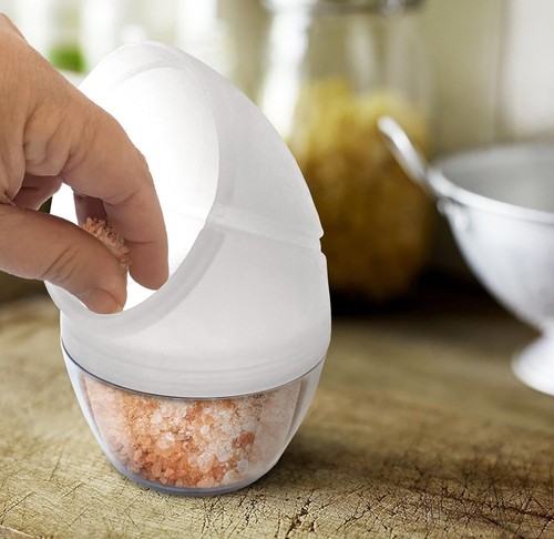 Zip Top Salt Pig, Clear - Picture 2 of 3