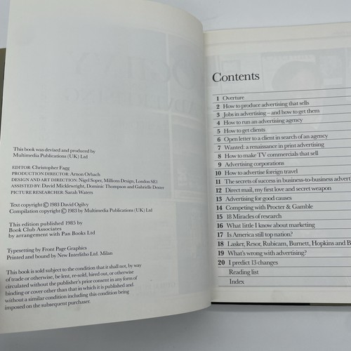 Ogilvy on Advertising David Ogilvy HB/DJ 1985 - Picture 13 of 20