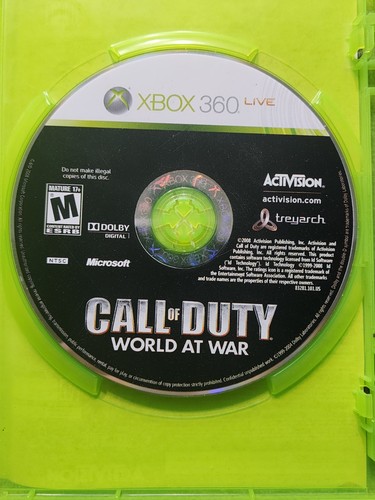 CALL OF DUTY WORLD AT WAR XBOX 360 senza manuale - Foto 3 di 3