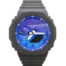 Casio G-Shock GA-2100FL-1AJF Analog Digital Watch Black Blue Gradient