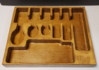 Solid Wood Drawer Organizer Tray Hand Made Storage For Flatware 13 X 15.5
