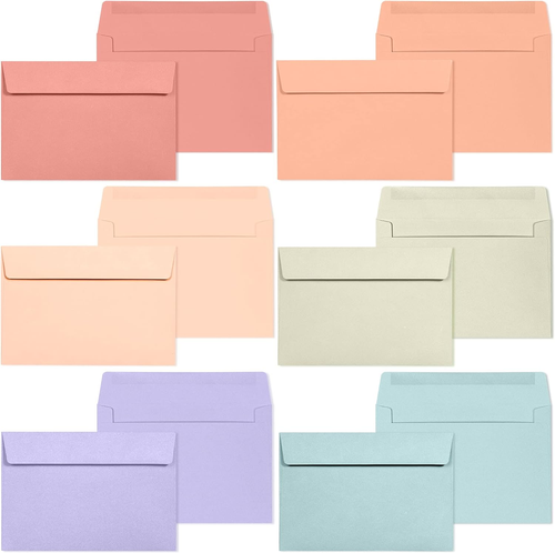 A4 Envelopes - 48-Pack Colored Invitations, 4x6, Pastel Colored, 4 1/4 x 6 1/... - Picture 4 of 12