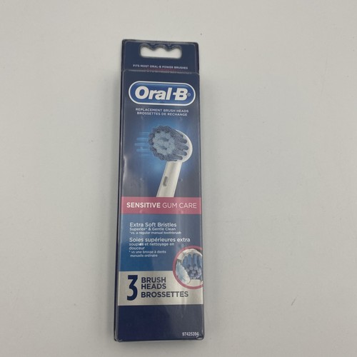 3 ORAL-B Sensitive Clean Zahnfleischpflege Zähne Ersatz Zahnbürste Zahnbürstenköpfe