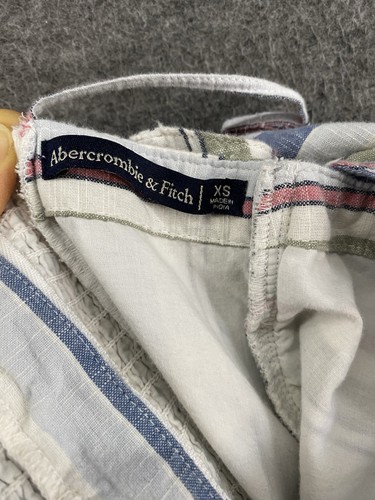 Mini Vestido Abercrombie & Fitch Correas de Espagueti con Bolsillos a Rayas Solero XS - Imagen 17 de 19