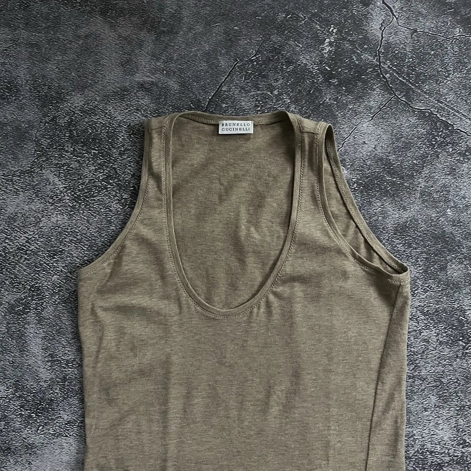 Vestido Brunello Cucinelli Seda Dos Capas XS/S Hecho en Italia - Diseñador de Lujo Foto 3 de 4