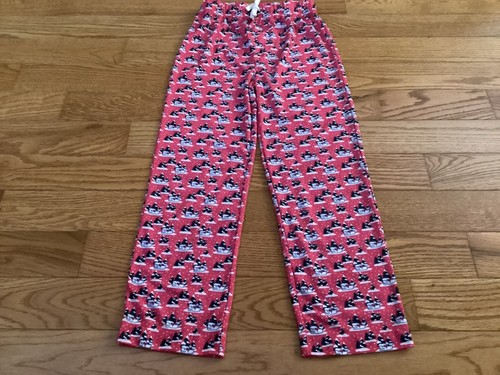 VINEYARD VINES Girl SZ 8-10 Pink Christmas Theme Whale Pajama Bottoms