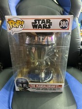 Funko Pop Star Wars Mandalorian with The Child #380 Jumbo 10" w/protector