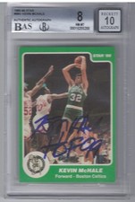 BAS NM-MT 8 Auto 10 1985-86 Star Kevin McHale On Card Autograph w/ HOF 99