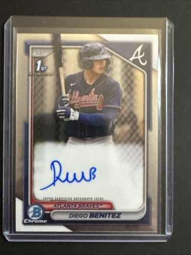 Diego Benitez 2024 Bowman Chrome Auto 1st #CPA-DB Braves
