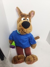 Scooby Doo Fright Light Scared Silly with Ghost Flashlight 18" Plush WORKs