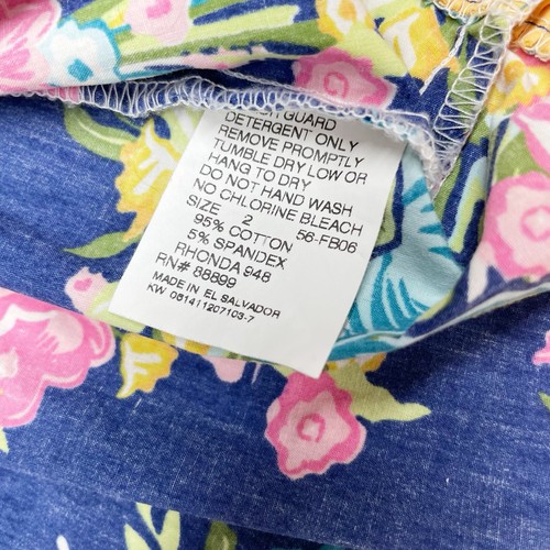 Eleanor Rose Rhonda Twirl Dress Girls Size 2 Multicolor Striped / Floral - Picture 7 of 7